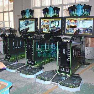 เครื่องเล่นเกมอาร์เคดแบบหยอดเหรียญในร่ม ขนาด 42 นิ้ว เกมยิงเอเลี่ยน 2 ผู้เล่น - Product Image 6