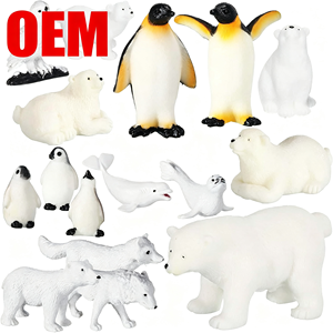 Set de Figuras de Animales Árticos OEM de PVC, Oso Polar, Pingüino, <span class=keywords><strong>Lobo</strong></span> Ártico, Foca, Búho Nevado, Ballena Beluga, Mini Figuras, <span class=keywords><strong>3</strong></span>+ Años, Unisex - Product Image 1