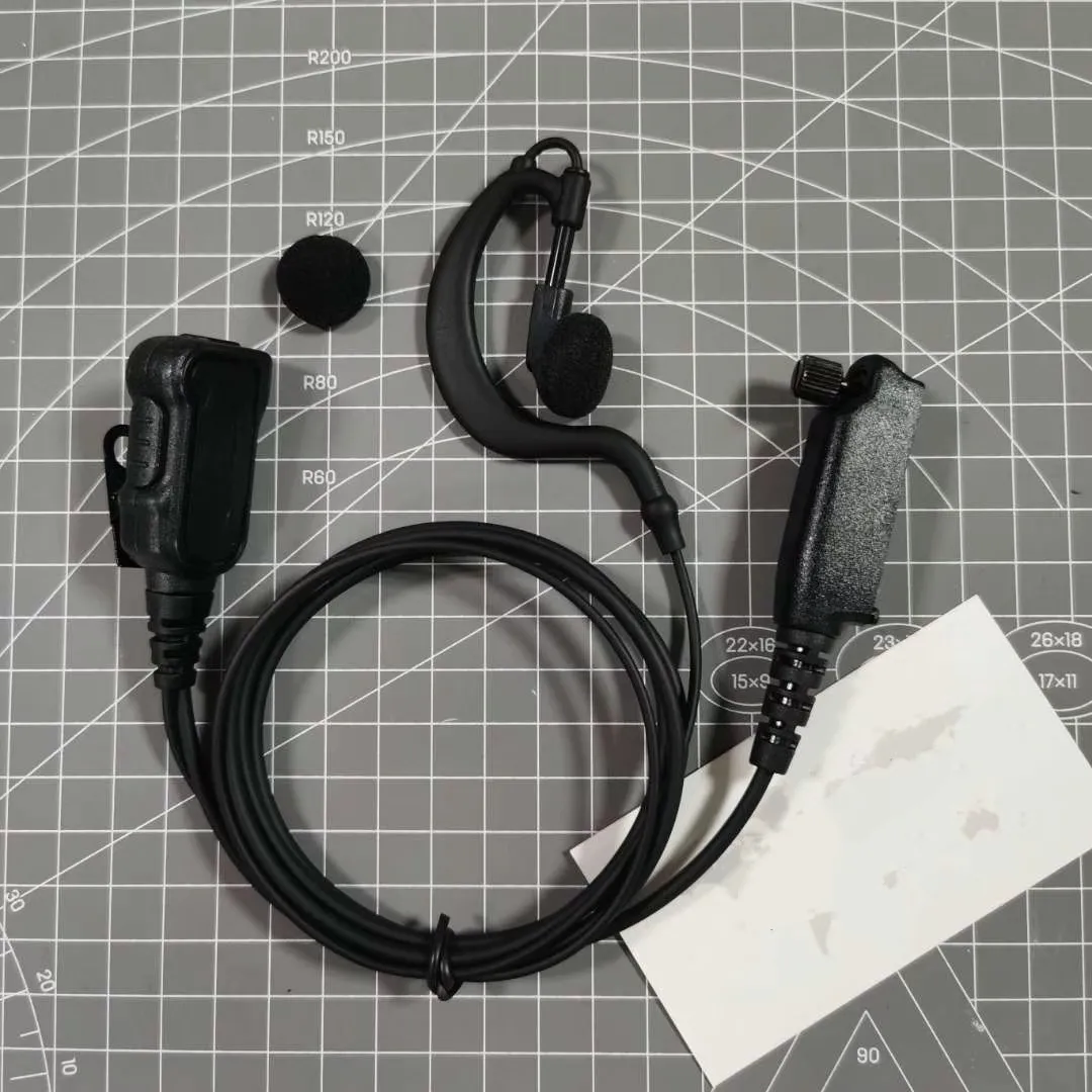 2 דרך האינטרפון Earhook G-צורת אוזניות אחת אוזניות עבור Sepura STP8000 STP8030 STP9000 8035 8040