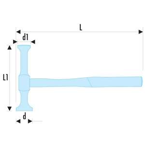FACOM - 861D.RPC Martillo de cabeza redonda, plana y convexa-EAN 3148516932815 CUERPO Y CHAPAS DE METAL - Product Image 2