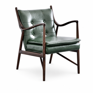 <span class=keywords><strong>Fauteuil</strong></span> d'appoint moderne en <span class=keywords><strong>cuir</strong></span> PU <span class=keywords><strong>vert</strong></span> avec cadre en bois, dossier capitonné, <span class=keywords><strong>fauteuil</strong></span> lounge pour salon - Product Image 6