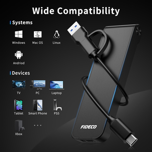 Fideco công cụ miễn phí USB C PCIe <span class=keywords><strong>M.2</strong></span> <span class=keywords><strong>SSD</strong></span> hộp bao vây 3.2 NVMe để USB <span class=keywords><strong>Adapter</strong></span> M2 NVME bao vây - Product Image 6