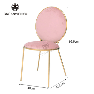 Chaise <span class=keywords><strong>en</strong></span> acier inoxydable doré pour événements et mariages |   Chaises de banquet empilables de luxe <span class=keywords><strong>en</strong></span> métal Sillas De Boda - Product Image 6