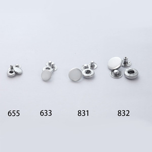 Boutons-pression Xinghe 10mm 12mm 15mm 17mm, ronds classiques en cuivre sans nickel, accessoires vestimentaires - Product Image 2
