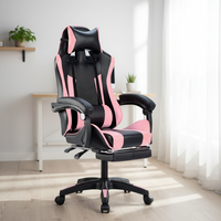 Chaise de jeu ergonomique moderne, chaise d'ordinateur pivotante populaire avec fonction rotative, pliable pour la maison et le bureau