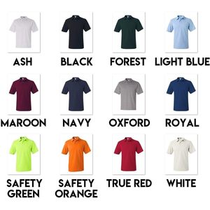 Polo de sport à manches courtes pour homme personnalisé avec poche, respirant, en mélange de polyester et de coton tricoté, lot de 3, 6 ou 10 - Product Image 2