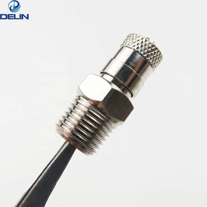 2 pezzi di blocco per pneumatici dirti in ottone a flusso chiuso su mandrino dell'aria 1/4FNPT spina rapida maschio standard per misuratore di gonfiaggio pneumatici e compressore d'aria