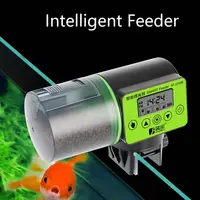 자동 물고기 피더 디지털 물고기 탱크 수족관 전기 플라스틱 타이머 피더 식품 공급 디스펜서 도구 물고기 피더