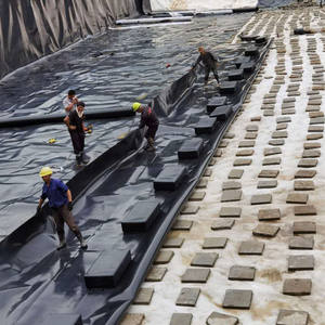 Revestimiento de Geomembrana HDPE de 1,5mm de alta calidad, revestimiento de presa, piscina y estanque, revestimiento impermeable, Geomembranas lisas - Product Image 5