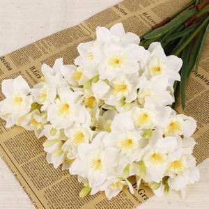 Yapay çiçek nersus 2 dalları el yaprakları ile bağlı, ev yemek masası çiçek düzenleme dekorasyon nerdiçiçek - Product Image 6