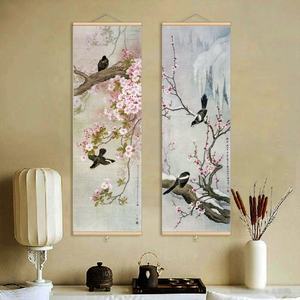 <span class=keywords><strong>D</strong></span>écorations florales de luxe modernes suspendues en rouleau pour la maison Bohu affiche de fleur esthétique peinture <span class=keywords><strong>d</strong></span>'art mural <span class=keywords><strong>d</strong></span>écor de salon - Product Image 2