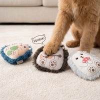 Jouet en peluche doux et froissé pour chien, design hérisson mignon, personnalisé par le fabricant Famipet, avec sonnette intégrée