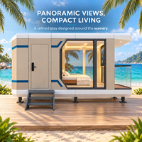 Maison modulaire entièrement en aluminium à vendre, villa préfabriquée résistante à la corrosion pour les îles, les stations balnéaires, les Maldives, les Philippines