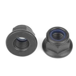 Chống ăn mòn chống nới lỏng 304 thép không gỉ Oxit Đen A2-70 din6926 Hex mặt bích khóa hạt với nylon chèn - Product Image 4