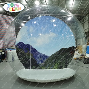 인간적인 크기 부는 눈을 가진 팽창식 눈 지구 사진 부스 - Product Image 3