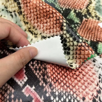 Tissu en cuir synthétique polyester polyuréthane imprimé par sublimation, imitation cuir personnalisé