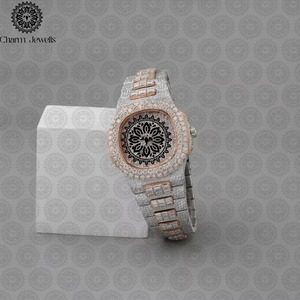 Montre en diamant moissanite de qualité supérieure avec un savoir-faire élégant pour un usage quotidien luxueux, disponible à prix réduit - Product Image 4