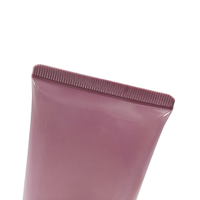 Tube cosmétique 300 ml en plastique, tube souple avec bouchon à clapet 50 mm, gris-violet, impression de logo personnalisée, pour lotion corporelle, crème, shampoing, fabrication en usine