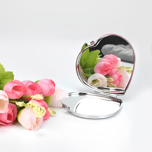 Personalizzabile portatile doppio lato pieghevole Mini specchio per il trucco personalizzato creativo in metallo piccolo specchio per il compleanno contemporaneo - Product Image 5