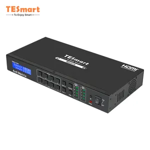 TESmart 4x4 hdmi matrix switcher Smart EDID gerenciamento IR controle remoto hdmi seletor 4k vídeo switcher