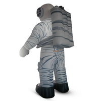 Modèle de ballon géant gonflable de dessin animé astronaute lumineux et coloré pour affichage extérieur, en tissu Oxford 210D, taille personnalisable