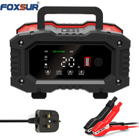 FOXSUR 20A 12V/24V 300W Chargeur de batterie portable haute puissance pour voiture moto Fpt-200