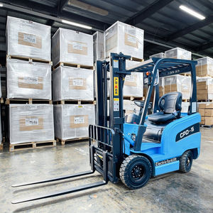 Carretilla elevadora eléctrica pequeña de dirección flexible con batería de larga duración Carretilla elevadora pequeña eléctrica se puede utilizar en almacenamiento en frío - Product Image 1