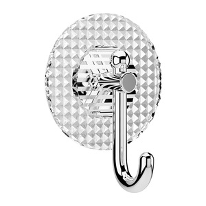 Creative Luxury Heavy Duty Adhesive Hook 1pc Modern Suction Cup Wall Door Robe Hook No Drilling Required - Product Image 3