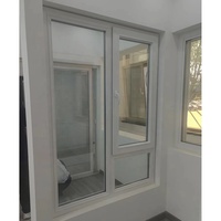 Fenêtre à battant en PVC insonorisée à double vitrage NUOXIN, design américain moderne, avec stores enrouleurs intégrés, isolation thermique
