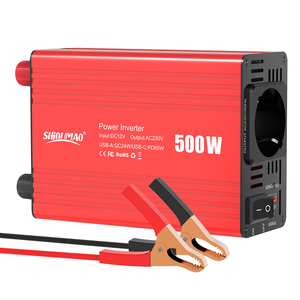Convertisseur de courant pour voiture 500W, 12V vers 230V, prise <span class=keywords><strong>Schuko</strong></span> européenne, onde sinusoïdale modifiée, convertisseur DC 12V vers AC 230V pour caravane et camping - Product Image 1