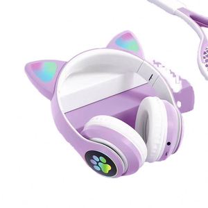 HiFi Universal Cute RGB <strong>Wireless</strong> Headphones STN28 Cat Ears <strong>Wireless</strong> Headphone Stereo Music Light up Gaming Headset with Mic - Product Image 5