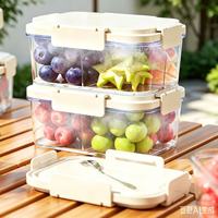 Conteneur alimentaire en plastique de qualité alimentaire, hermétique, à compartiments, empilable, pour fruits et légumes, organisateur de réfrigérateur, offre spéciale, vente en gros d'usine, en stock