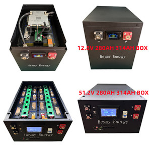 EU Stock Rechargeable 12V 24V 280ah 314ah Lithium Battery Box DIY 200A BMS 25.6V 280AH 300AH Battery <b>Metal</b> Case Kit - Product Image 3
