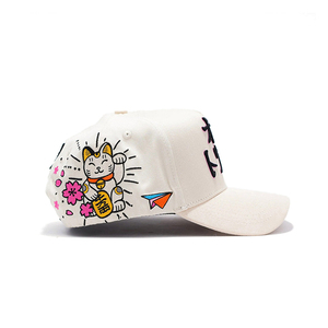 Gorra de Béisbol de 5 Paneles con Bordado 3D de <span class=keywords><strong>Sakura</strong></span>, Forro de Satén de Lujo, Hebilla Ajustable y Diseño Floral - Product Image 4