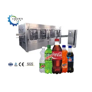 Máquina automática de soda y agua CO2 línea de producción de Embotelladora de llenado brillante