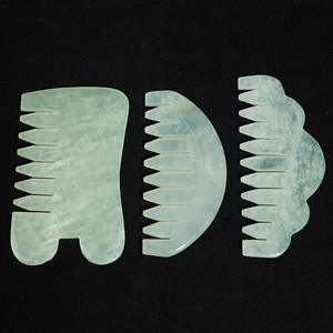 Peine de pelo de Jade, peine redondo Calvo <span class=keywords><strong>para</strong></span> Meridianos, masajeador de cabeza de Jade Fénix verde, peine de Jade <span class=keywords><strong>para</strong></span> el hogar - Product Image 3