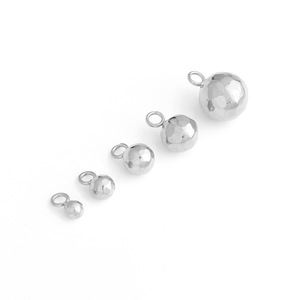 Cuentas facetadas de acero inoxidable chapadas en oro de 18k, colgante de un solo lazo, accesorios de joyería para pulseras y collares DIY. - Product Image 5