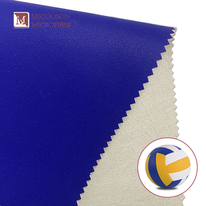 Faux tissu en cuir PU gaufré pour les sports de balle Rexine Imitation cuir <span class=keywords><strong>synthétique</strong></span> microfibre pour volley-ball football - Product Image 1