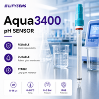 Capteur de pH en verre LIFYSENS Aqua3400 IP68 à longue distance de référence pour pH-mètre/contrôleur portable à affichage numérique pour eau du robinet et piscine