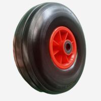 Pneus en mousse PU de haute qualité de 10 pouces 3.00-4 roues plates en plastique rouge 260x80mm roues de remplacement de brouette