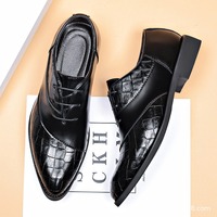 Herren Business Formelle Kunstleder-Schuhe Leichte Trendige Flache Oxford-Hochzeitsschuhe Bräutigam-Schuhe Anzugschuhe Büro