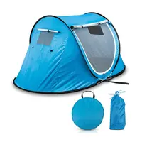 Grosir Kustom Instan Pop Up, Tenda Lipat Otomatis Cabana Tenda Pantai 2 Orang Berteduh Matahari Berkemah Luar Ruangan/