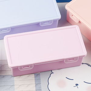 Boîte de rangement rectangulaire moderne YL Creative PP 10 kg, grande, couleur unie, faite à la main, avec couvercle rabattable, pour <span class=keywords><strong>papeterie</strong></span> et stylos, <span class=keywords><strong>organisateur</strong></span> de bureau - Product Image 3