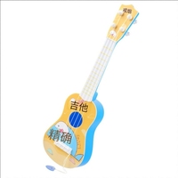 1-2 Children's Simulation Instrument Mini Four Strings Toy Guitar Can Play Enlightenment Music Toys Musical Instrument Toys