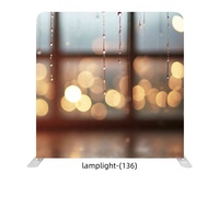 Support de toile de fond portable 8ft 10ft personnalisé, pleine couleur, avec éclairage pour photographie, imprimé effet bois, en tissu tendu type housse de coussin