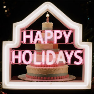 Biển hiệu đèn LED neon chữ cái Giáng sinh màu đỏ cỡ lớn, thiết kế tùy chỉnh cao cấp để trang trí tiệc lễ hội - Product Image 4