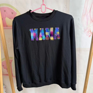 Felpa Donna Personalizzata con Stampa e Ricamo '<span class=keywords><strong>MAMA</strong></span>' in Tessuto French Terry, Abbigliamento Femminile Ricamato - Product Image 1