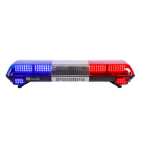 Barre lumineuse LED robuste avec sirène 1200 mm, barre lumineuse d'avertissement montée sur le toit pour camion de remorquage, véhicule d'urgence