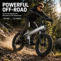 Vélo électrique tout-terrain avec moteur arrière 2000W, cadre en aluminium Shark, pneus 20x4.0 Fat Tire, en stock dans l'entrepôt européen en Allemagne.
