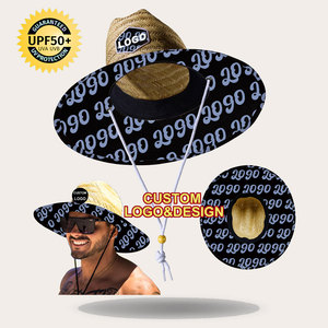 Trung Quốc bán buôn tùy chỉnh mũ rơm cho nam giới rộng vành UPF 50 + Sun Shade cho mùa hè bãi biển lướt sóng du lịch câu cá ngoài trời mặc giản dị - Product Image 1
